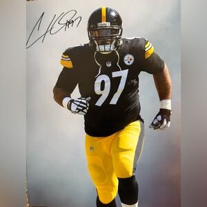 Autographed Steelers Cam Heyward Picture
